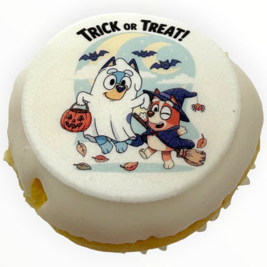 Halloween Bluey Photo Cupcakes