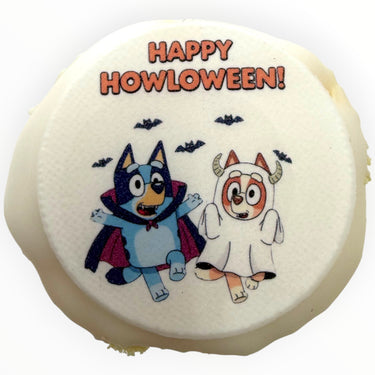 Halloween Bluey Photo Cupcakes