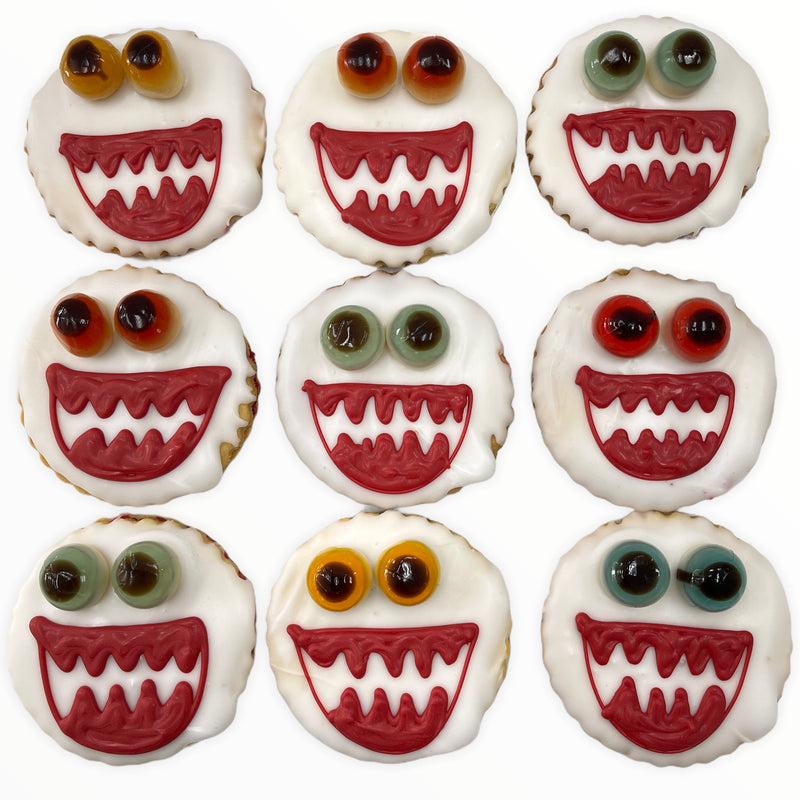Monster Cookies with Lolly Eyes