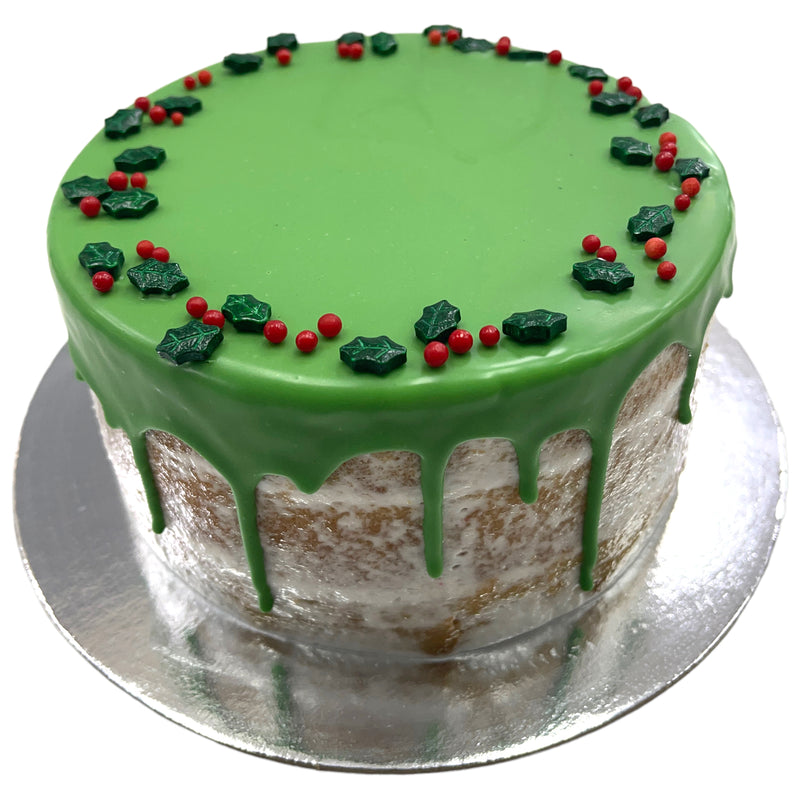 Christmas Drip Mud Cake