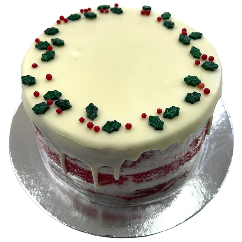 Christmas Drip Mud Cake