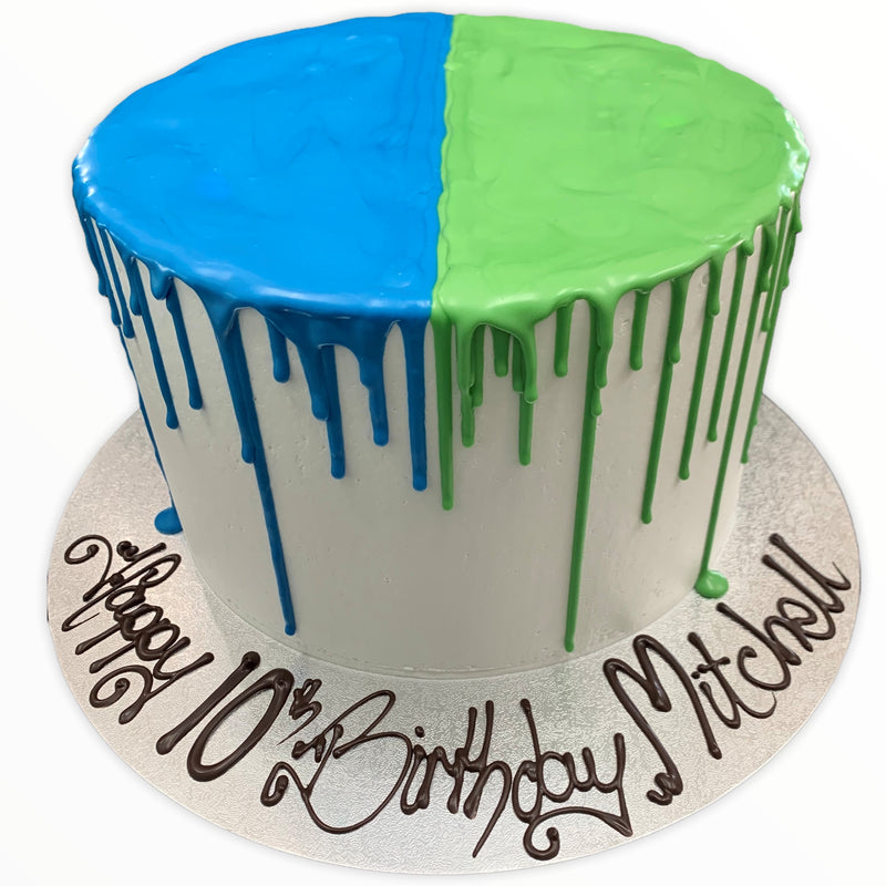 Design a Two Tier Mud Cake (with drip)