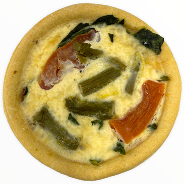 Spinach & Asparagus Quiche