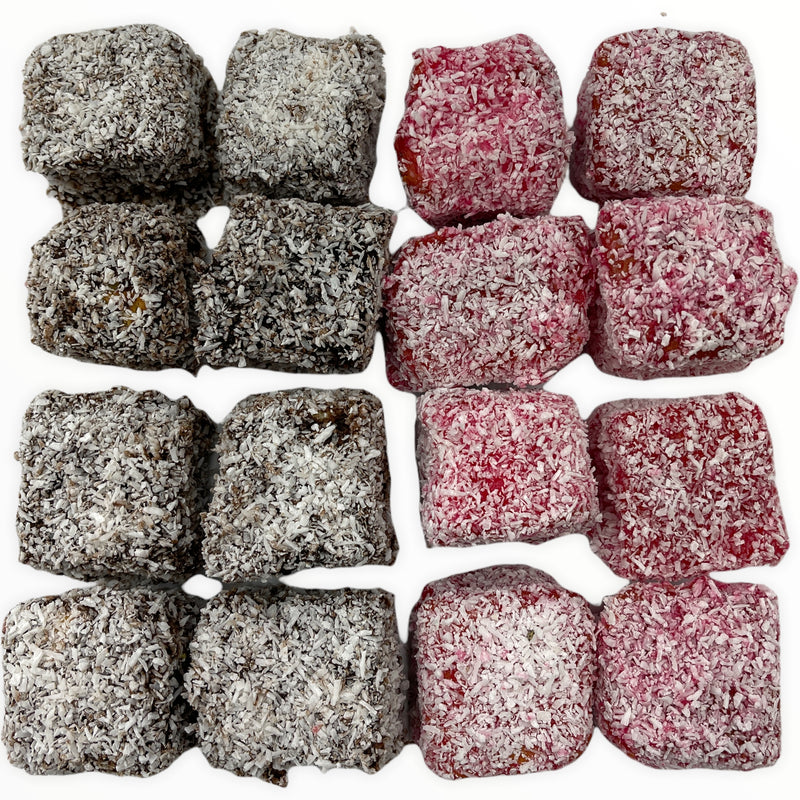 Mini Raspberry Lamington